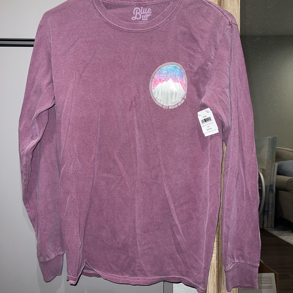 Long sleeve tee- Blue 84